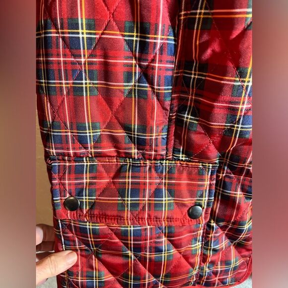 Plaid vest, holiday tartan, vintage Appleseeds
Red, green plaid with pockets-LG - Picture 3 of 10